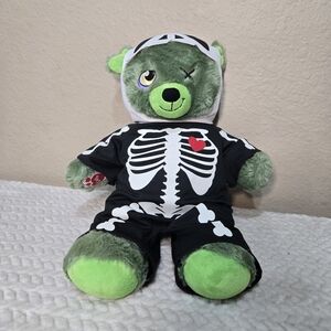 Build A Bear Zombear Zombie Teddy 16” Skeleton Glowing Costume Retired 2015